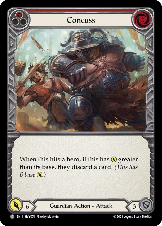 Concuss (Red) (74) [HVY] - Flesh and Blood TCG Single