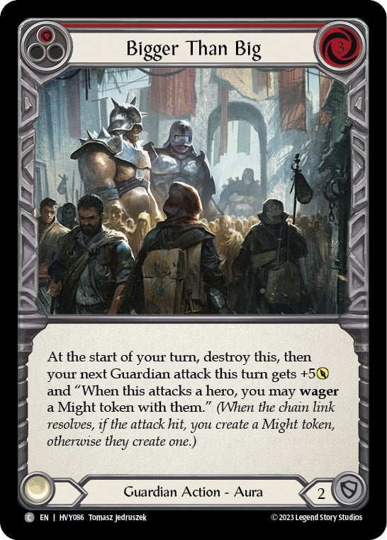 Bigger Than Big (Red) (86) [HVY] - Flesh and Blood TCG Single