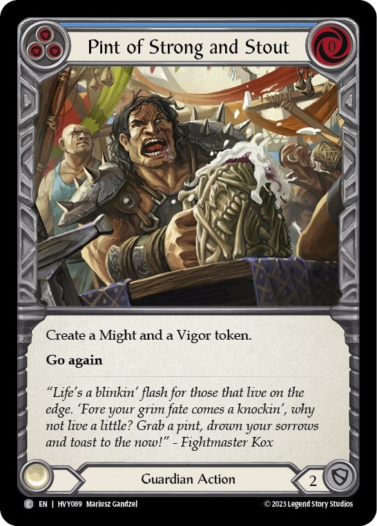 Pint of Strong and Stout (89) [HVY] - Flesh and Blood TCG Single