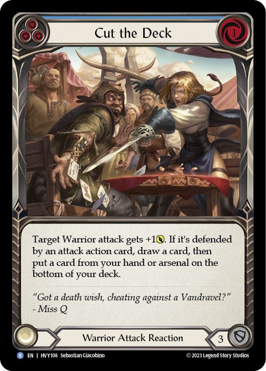 Cut the Deck (Blue) (108) [HVY] - Flesh and Blood TCG Single
