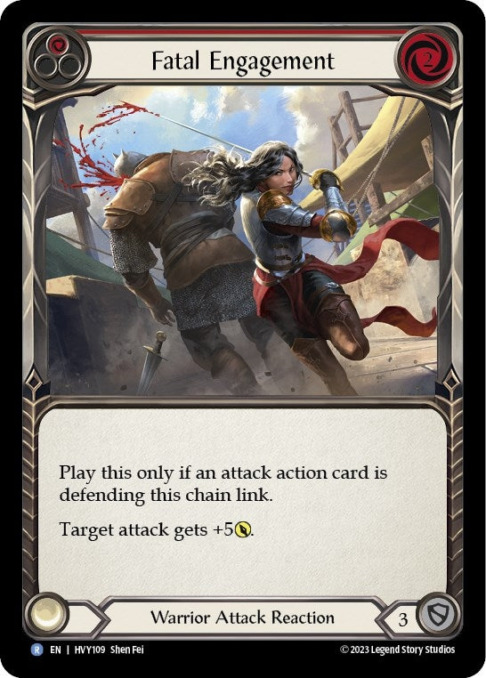 Fatal Engagement (Red) (109) [HVY] - Flesh and Blood TCG Single