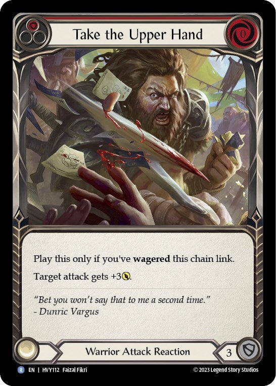 Take the Upper Hand (Red) (112) [HVY] - Flesh and Blood TCG Single