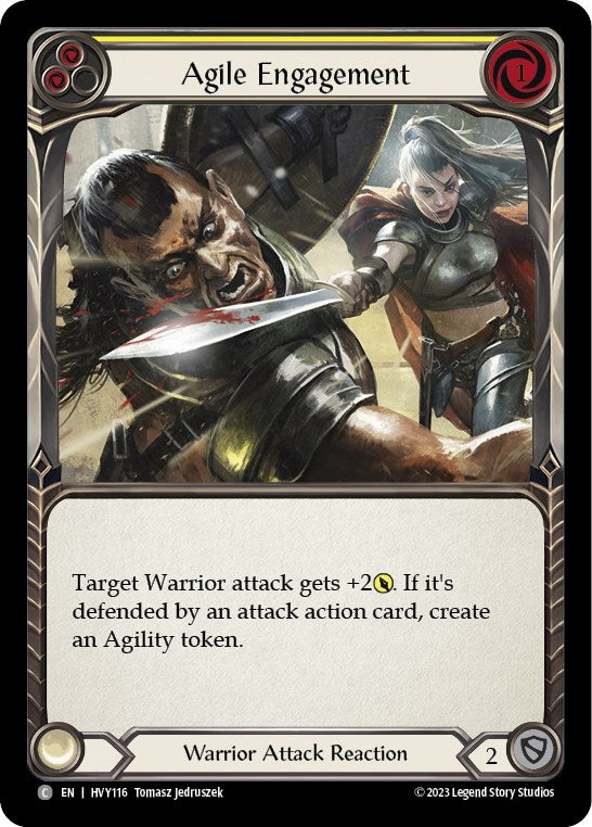 Agile Engagement (Yellow) (116) [HVY] - Flesh and Blood TCG Single