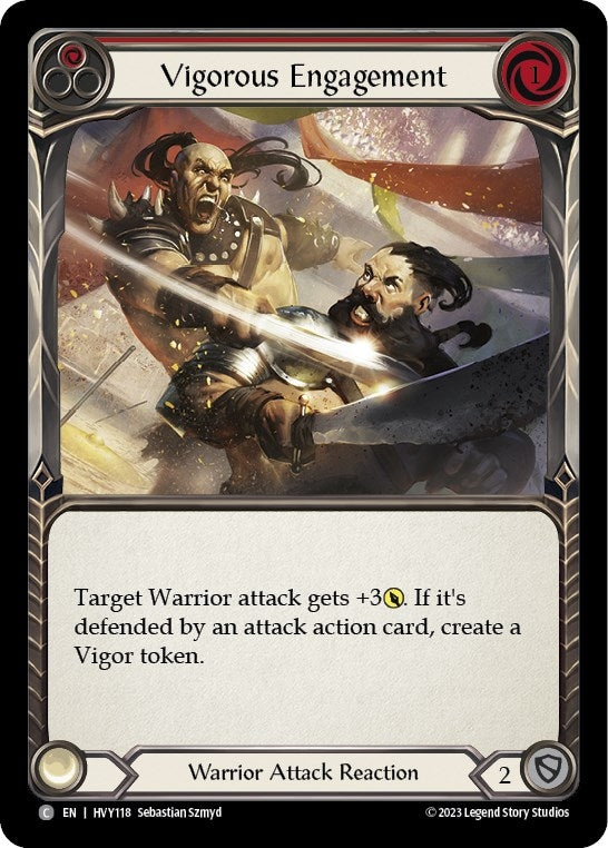 Vigorous Engagement (Red) (118) [HVY] - Flesh and Blood TCG Single
