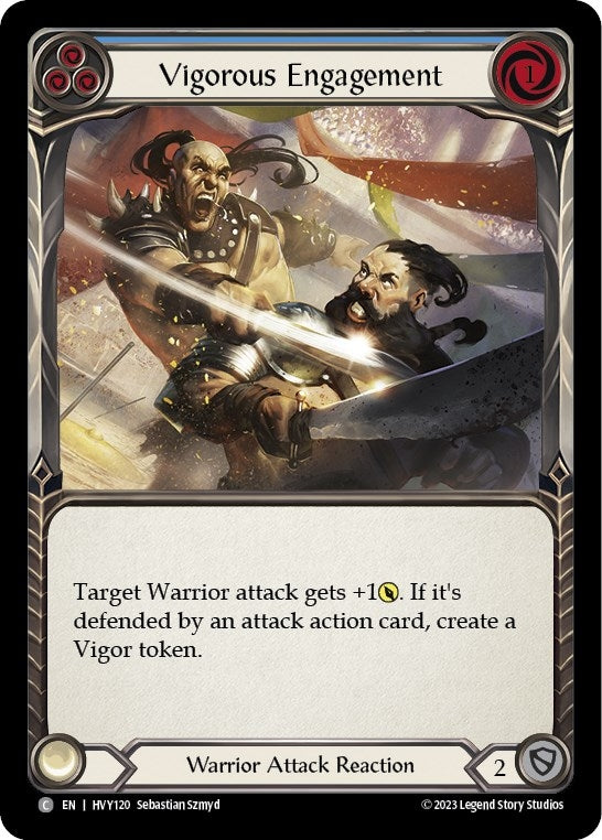 Vigorous Engagement (Blue) (120) [HVY] - Flesh and Blood TCG Single