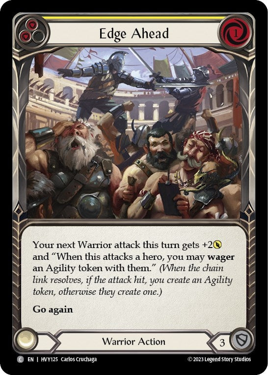 Edge Ahead (Yellow) (125) [HVY] - Flesh and Blood TCG Single