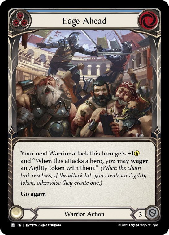 Edge Ahead (Blue) (126) [HVY] - Flesh and Blood TCG Single