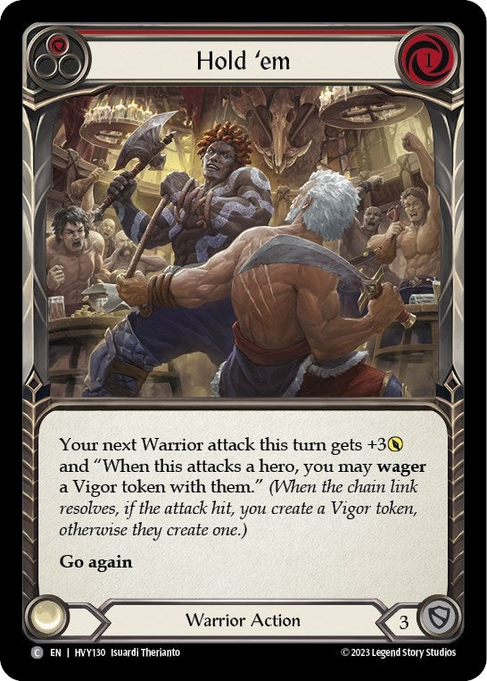 Hold ’em (Red) (130) [HVY] - Flesh and Blood TCG Single