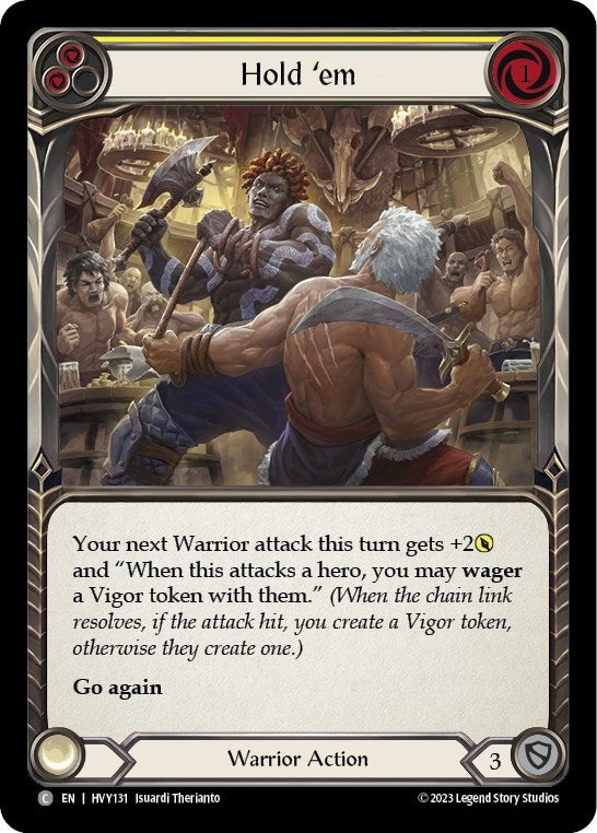 Hold ’em (Yellow) (131) [HVY] - Flesh and Blood TCG Single