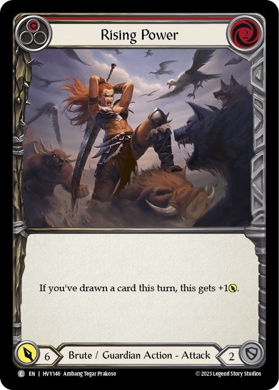 Rising Power (Red) (146) [HVY] - Flesh and Blood TCG Single