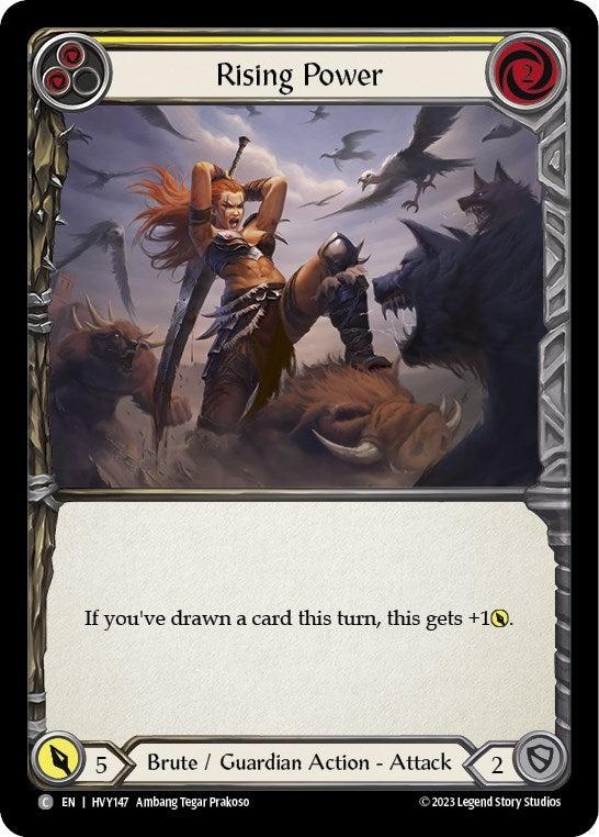 Rising Power (Yellow) (147) [HVY] - Flesh and Blood TCG Single