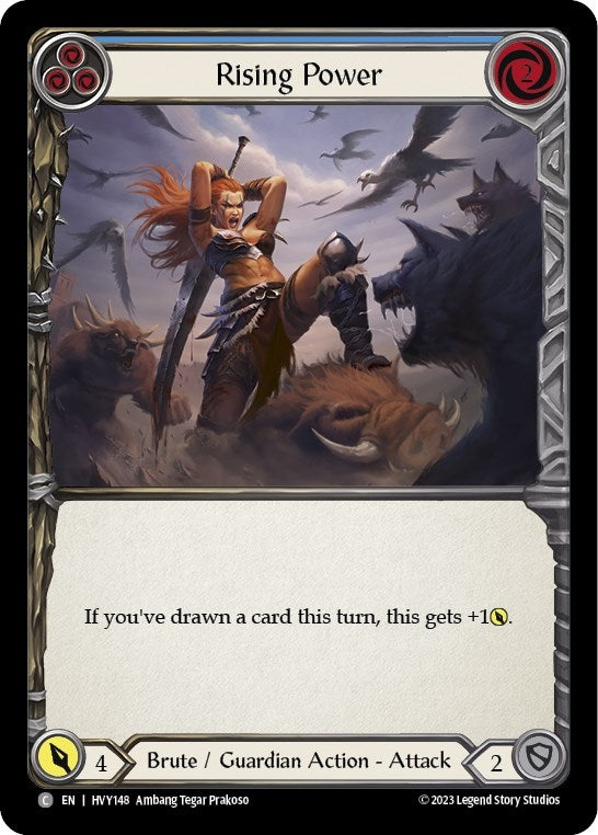 Rising Power (Blue) (148) [HVY] - Flesh and Blood TCG Single