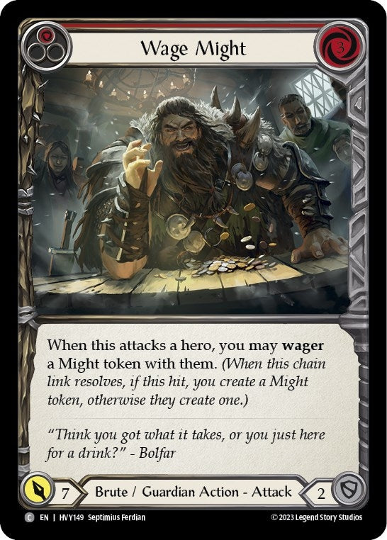 Wage Might (Red) (149) [HVY] - Flesh and Blood TCG Single