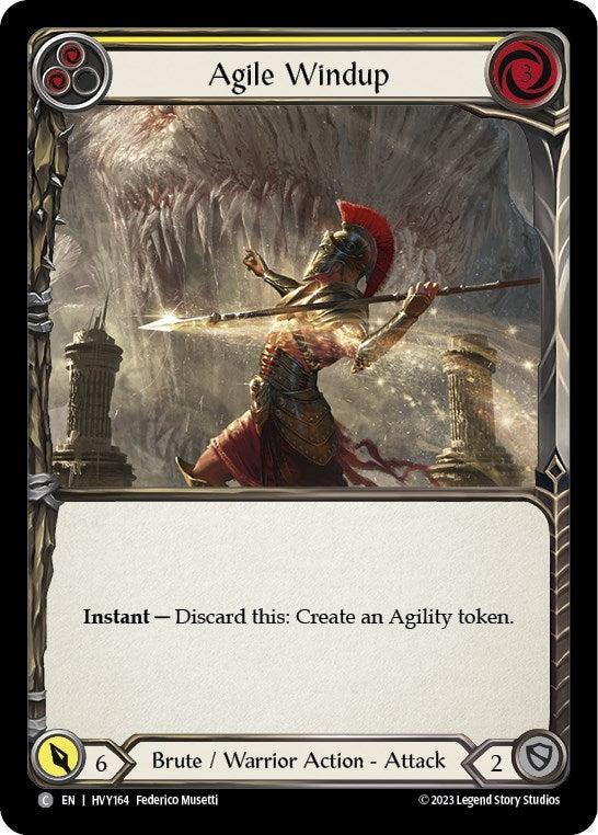 Agile Windup (Yellow) (164) [HVY] - Flesh and Blood TCG Single