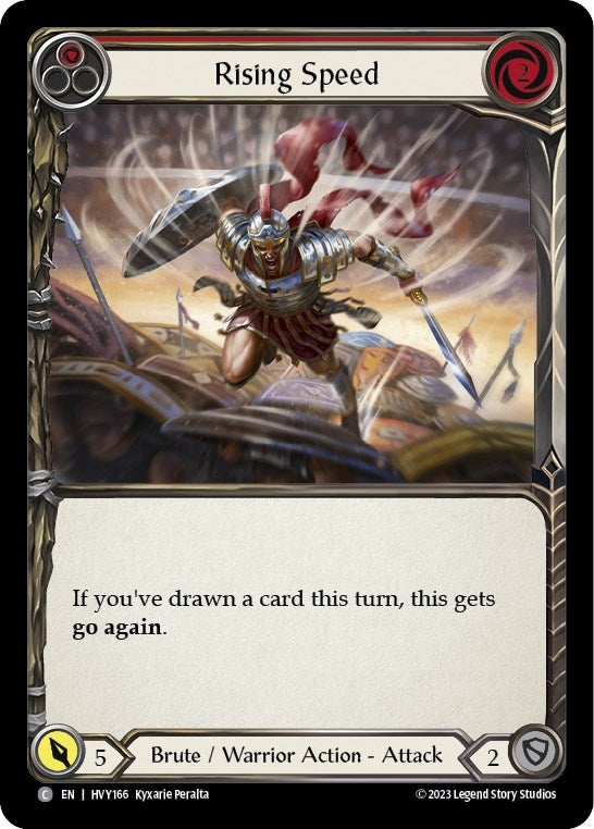 Rising Speed (Red) (166) [HVY] - Flesh and Blood TCG Single