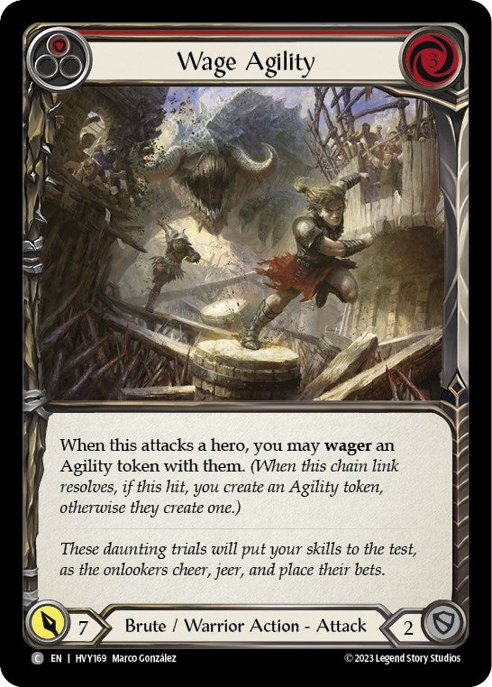 Wage Agility (Red) (169) [HVY] - Flesh and Blood TCG Single
