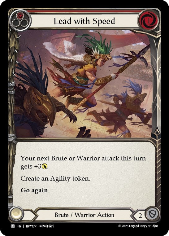 Lead with Speed (Red) (172) [HVY] - Flesh and Blood TCG Single