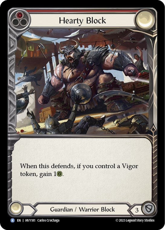 Hearty Block (181) [HVY] - Flesh and Blood TCG Single