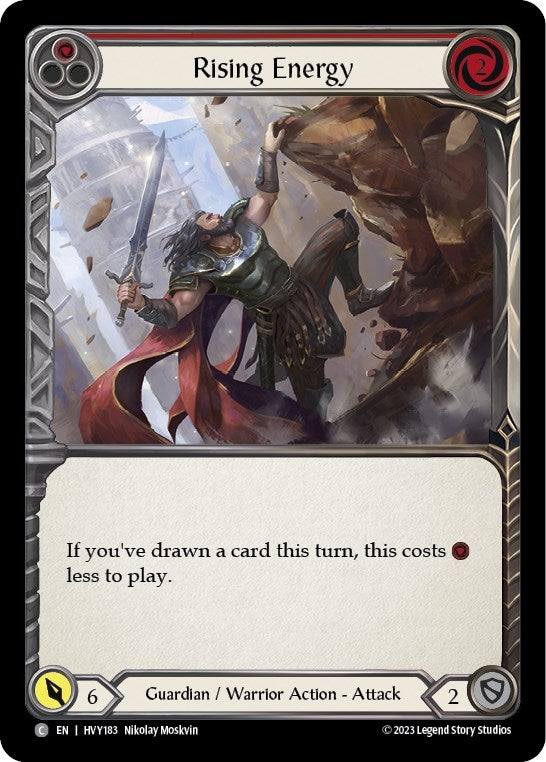 Rising Energy (Red) (183) [HVY] - Flesh and Blood TCG Single
