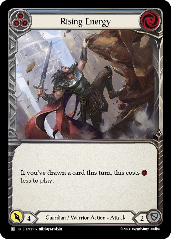 Rising Energy (Blue) (185) [HVY] - Flesh and Blood TCG Single