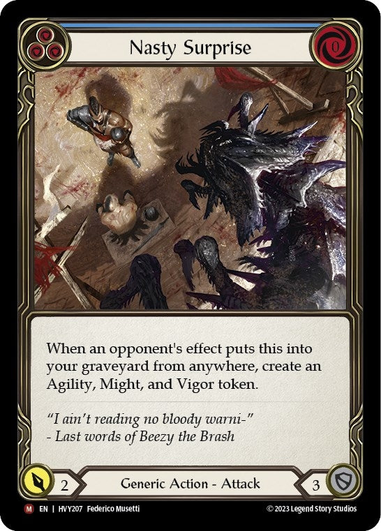 Nasty Surprise (207) [HVY] - Flesh and Blood TCG Single