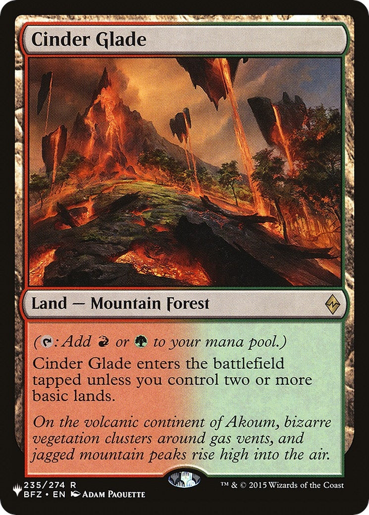 Cinder Glade (235) [LIST] - MTG Single