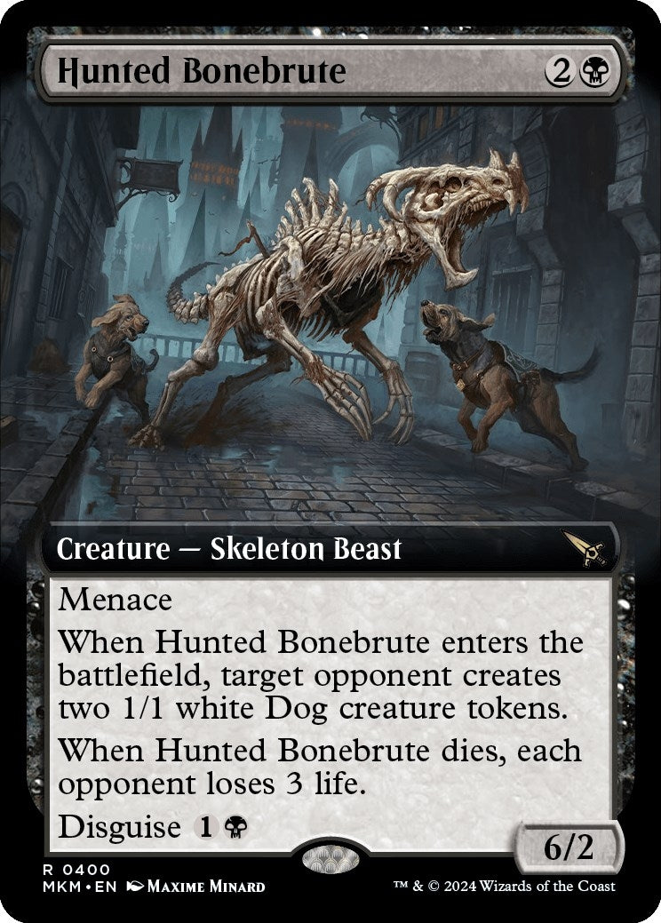 Hunted Bonebrute (Extended Art) (400) [MKM] - MTG Single