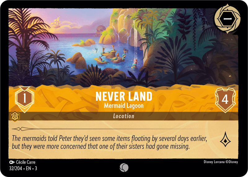 Never Land - Mermaid Lagoon (32) (3) - Disney Lorcana Single