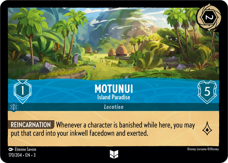 Motunui - Island Paradise (170) (3) - Disney Lorcana Single