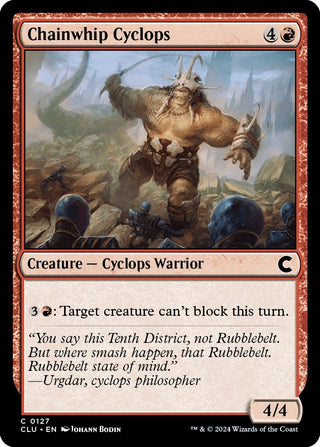 Chainwhip Cyclops (127) [CLU] - MTG Single