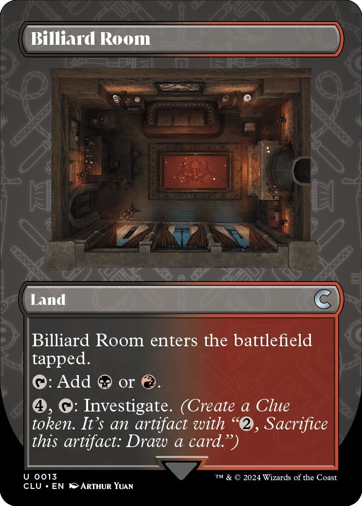 Billiard Room (Borderless) (13) [CLU] - MTG Single