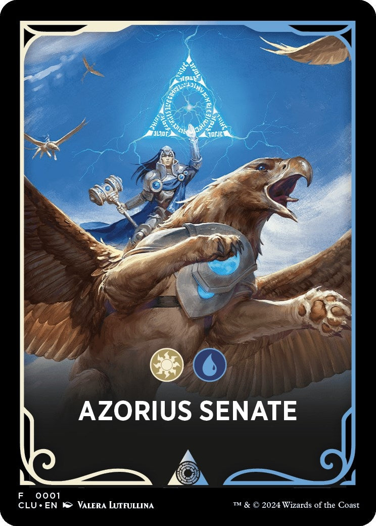 Azorius Senate Theme Card (0) [CLU] - MTG Single