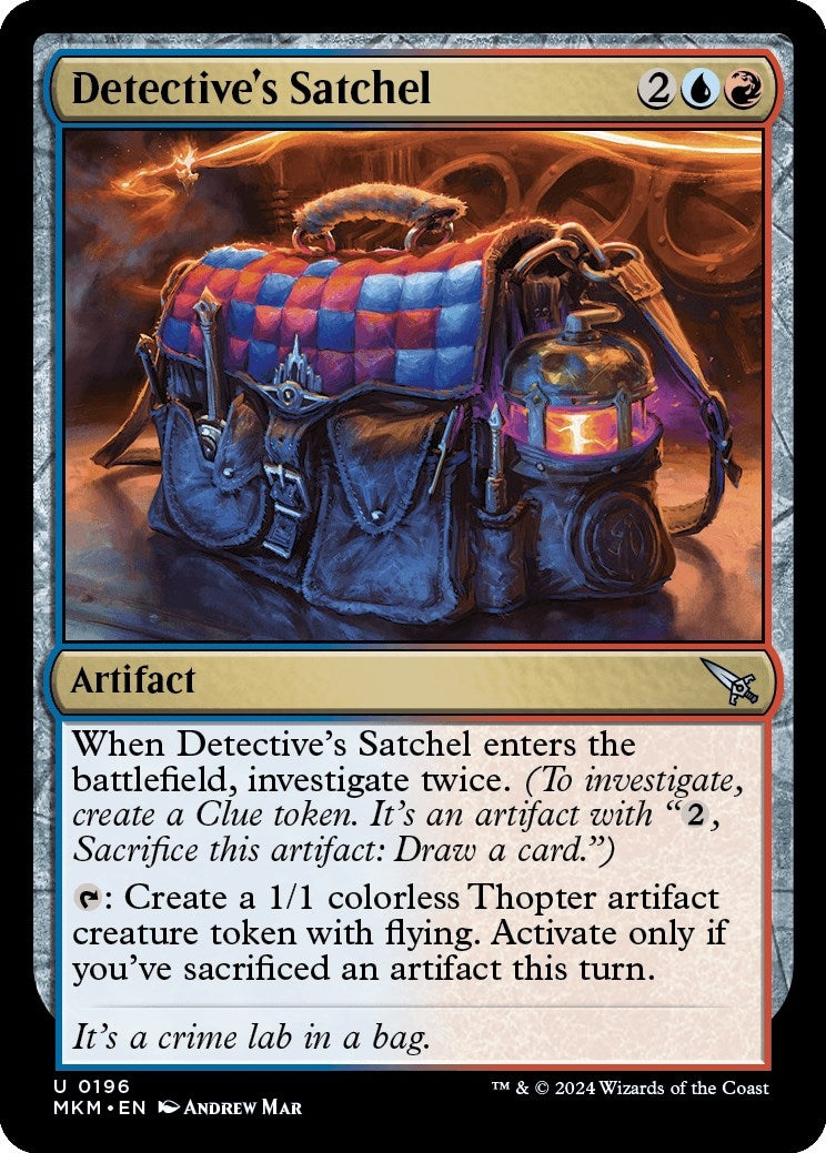 Detective’s Satchel (196) [MKM] - MTG Single