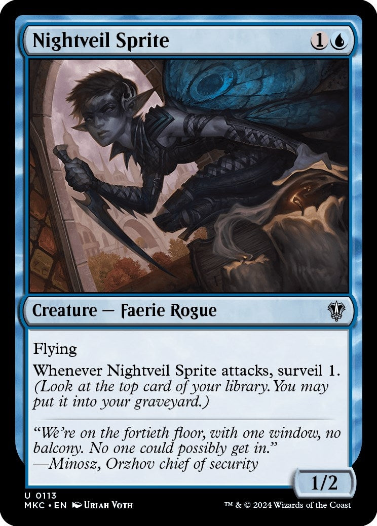 Nightveil Sprite (113) [MKC] - MTG Single