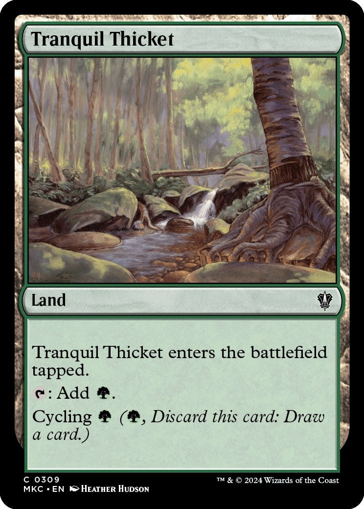 Tranquil Thicket (309) [MKC] - MTG Single