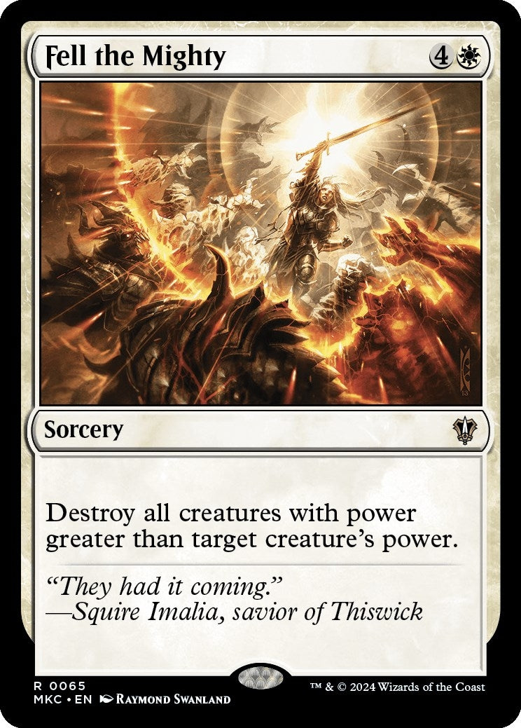 Fell the Mighty (65) [MKC] - MTG Single