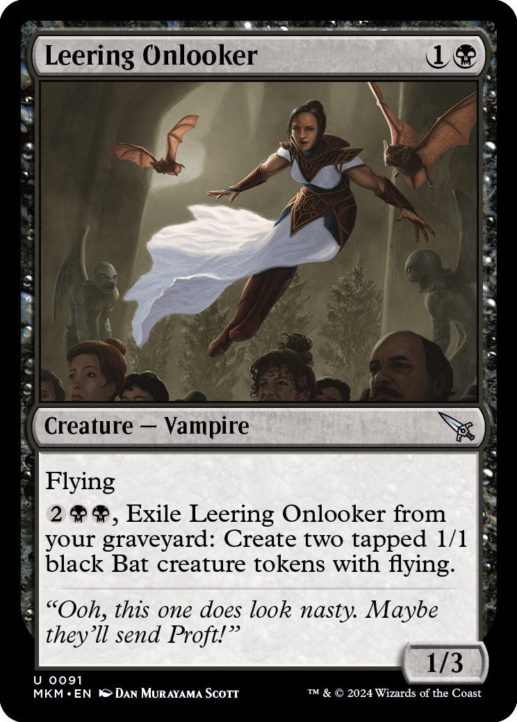 Leering Onlooker (91) [MKM] - MTG Single