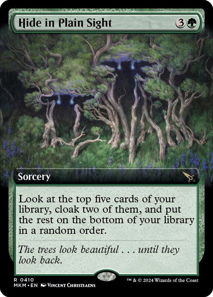 Hide in Plain Sight (Extended Art) (410) [MKM] - MTG Single