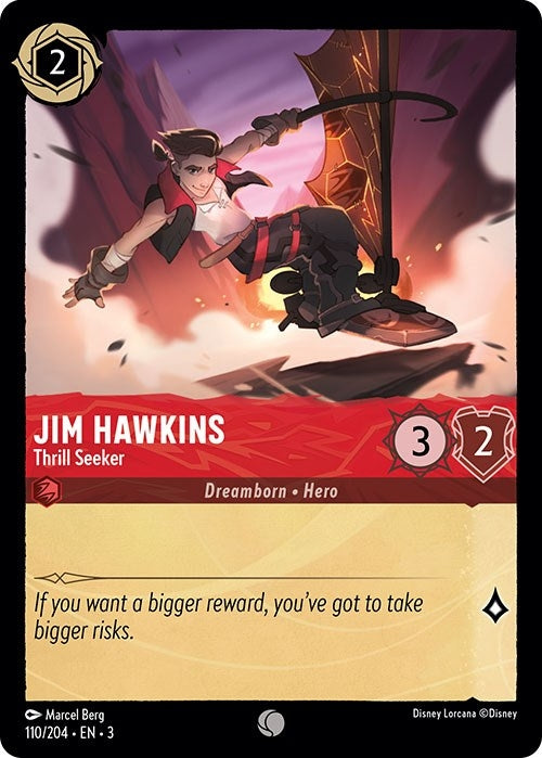 Jim Hawkins - Thrill Seeker (110) (3) - Disney Lorcana Single