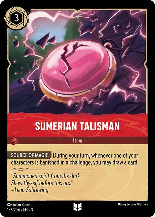Sumerian Talisman (133) (3) - Disney Lorcana Single