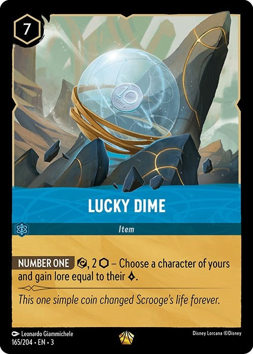 Lucky Dime (165) (3) - Disney Lorcana Single