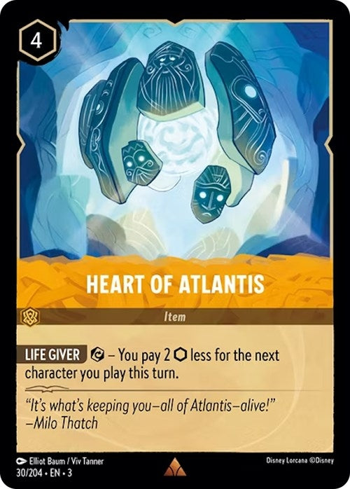 Heart of Atlantis (30) (3) - Disney Lorcana Single