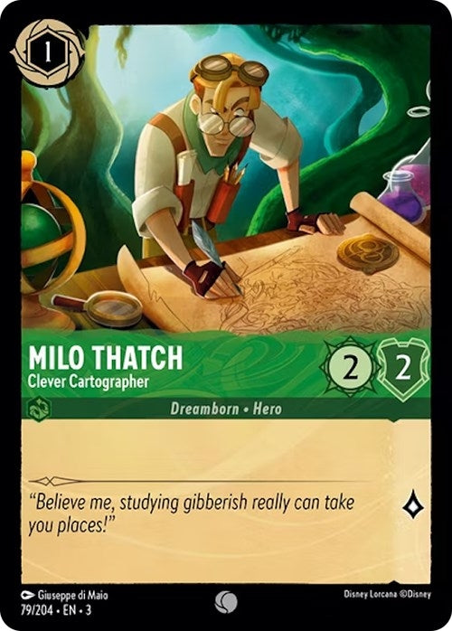 Milo Thatch - Clever Cartographer (79) (3) - Disney Lorcana Single
