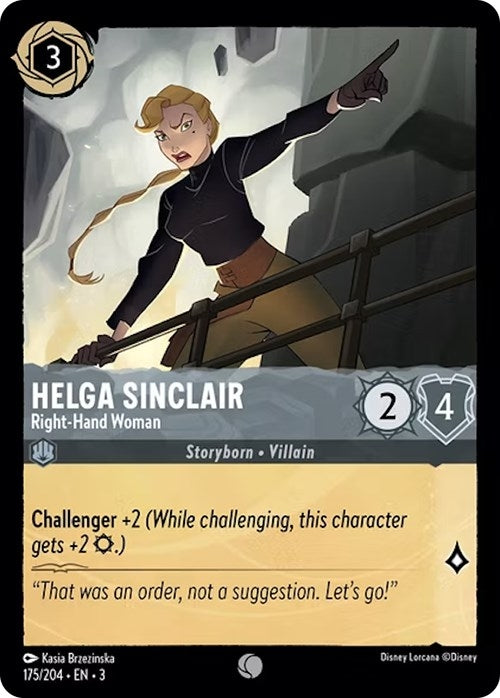 Helga Sinclair - Right-Hand Woman (175) (3) - Disney Lorcana Single
