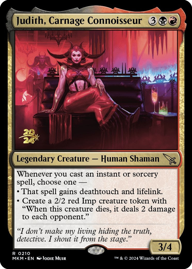 Judith Carnage Connoisseur (210) [PRE] - MTG Single