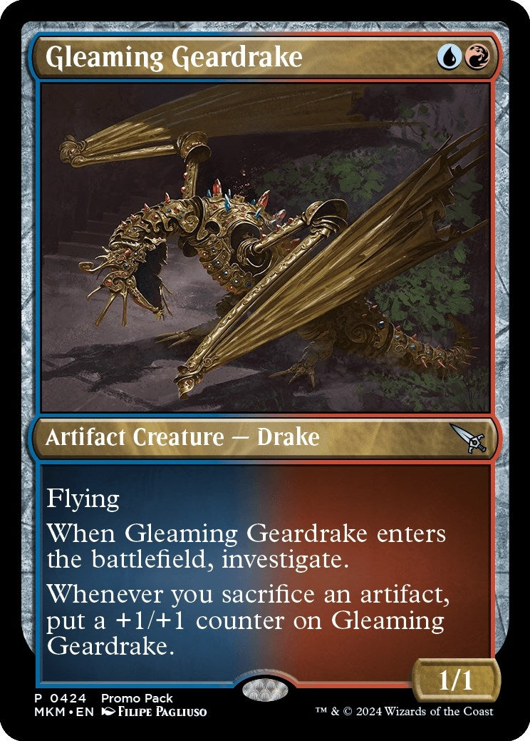 Gleaming Geardrake (424) [PPMKM] - MTG Single