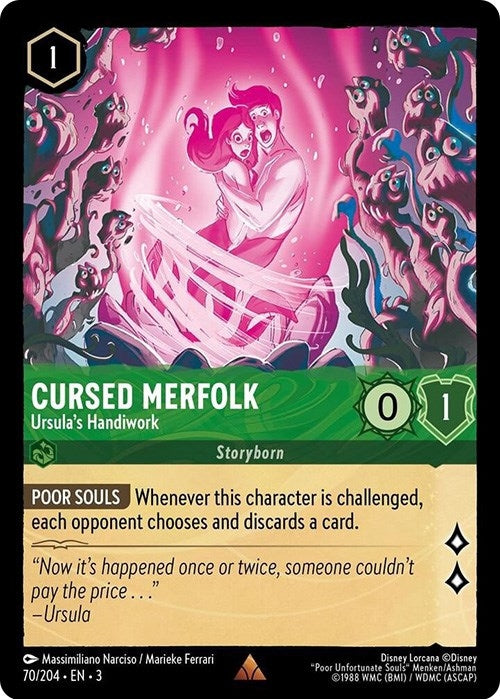 Cursed Merfolk - Ursula’s Handiwork (70) (3) - Disney Lorcana Single