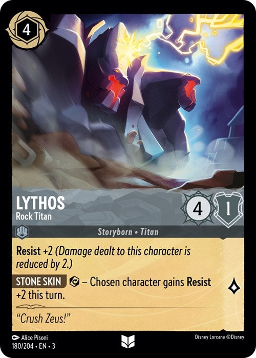 Lythos - Rock Titan (180) (3) - Disney Lorcana Single