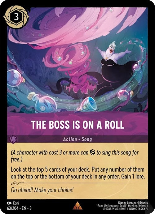 The Boss is on a Roll (63) (3) - Disney Lorcana Single