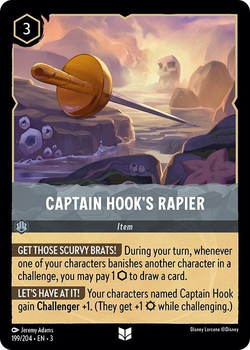 Captain Hook’s Rapier (199) (3) - Disney Lorcana Single